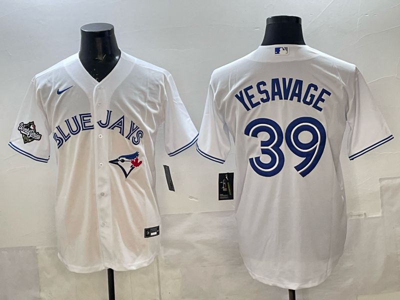 Men 2025 Toronto Blue Jays #39 Yeaavage White Game Nike MLB Jersey style 02->toronto blue jays->MLB Jersey